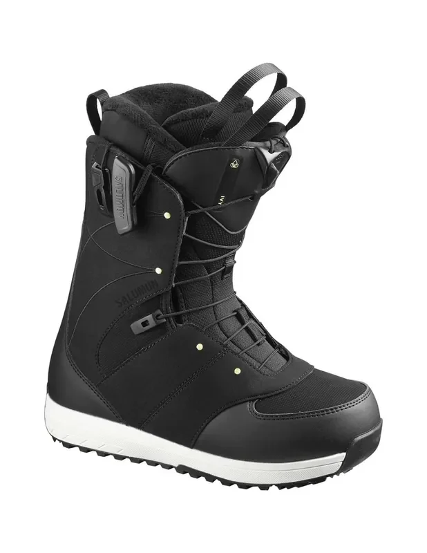 Haute Qualité Boots de Snow Neuves Salomon Ivy Black / Lime 2021