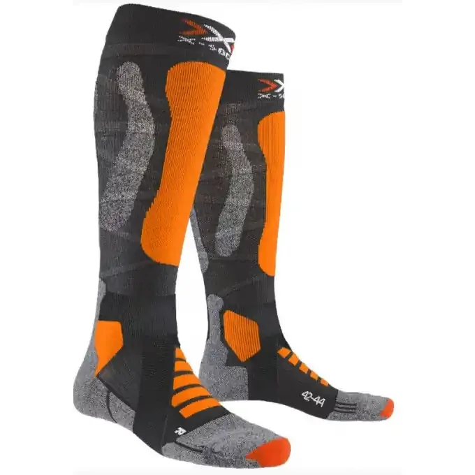 Haute Qualité Chaussettes X-Socks SKI TOURING V4.0 Anthracite/Orange