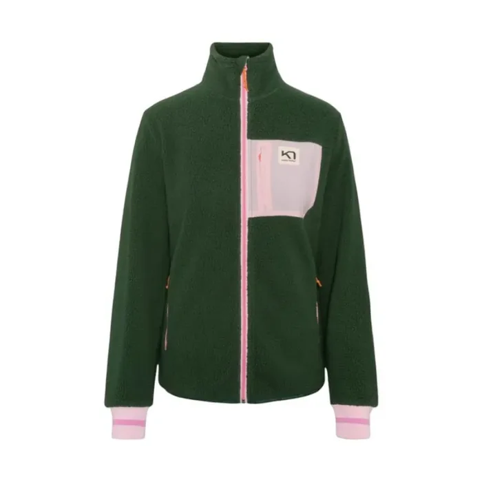 Haute Qualité Kari Traa Rothe, veste polaire, femme, vert foncé