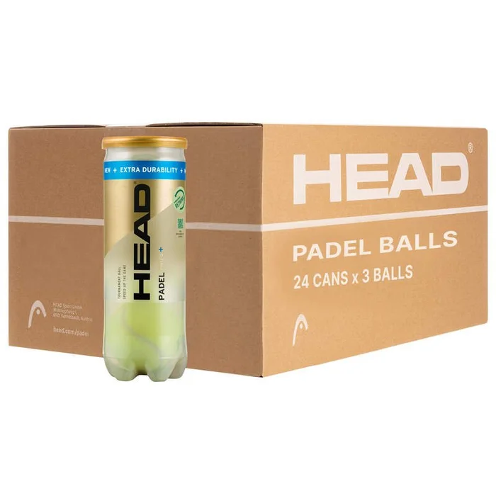 Head Padel Pro S+ – Box of 24 Cans of 3 Padel Balls
