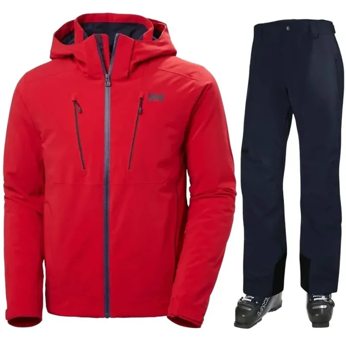 Helly Hansen Alpha/Legendary, ensemble de ski, homme, rouge/bleu marine Bon Plan