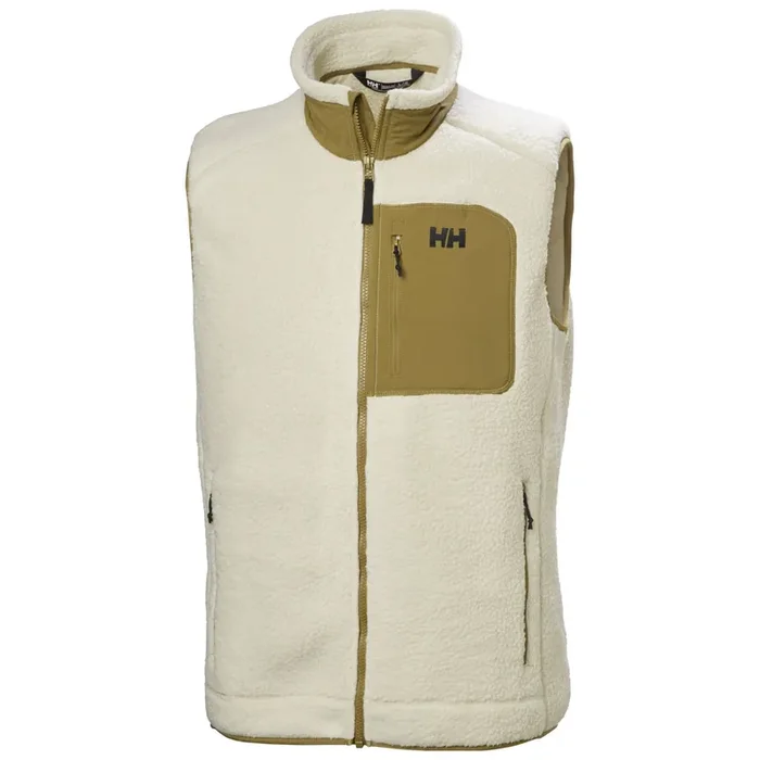 Helly Hansen Panorama Pile Block, gilet polaire, homme, beige Commander Maintenant