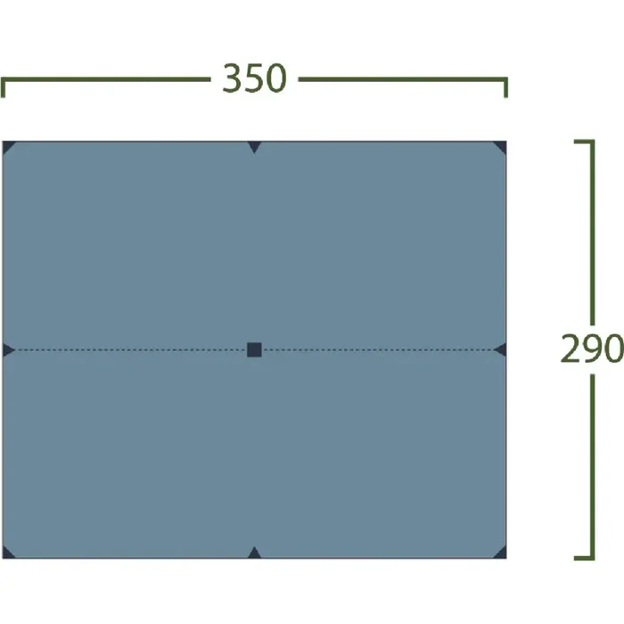 Helsport Bitihorn Superlight Tarp 3,5×2,9m, bleu Offre Du Jour