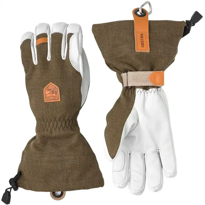 Hestra Army Leather Patrol Gauntlet, gants de ski, olive Solde