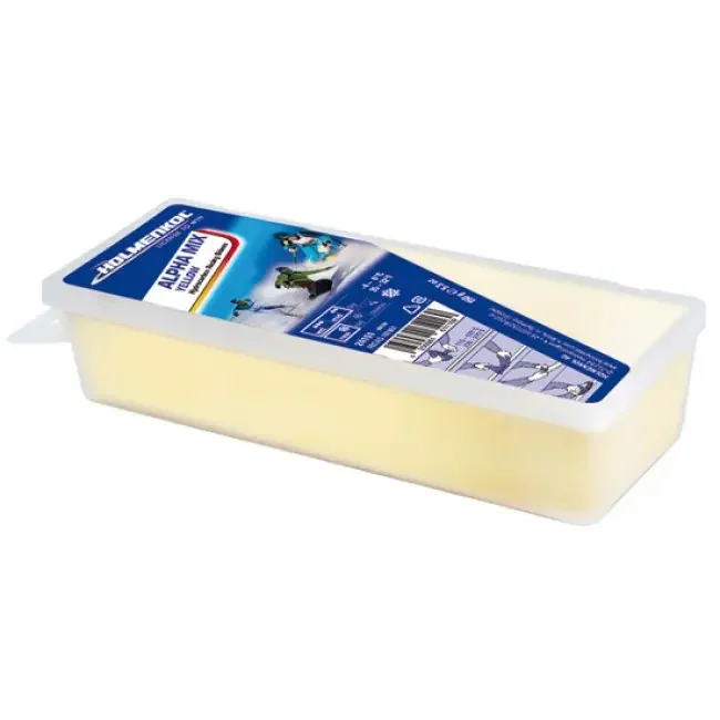 Holmenkol Alphamix cire de ski skiwax, jaune Retour Gratuit