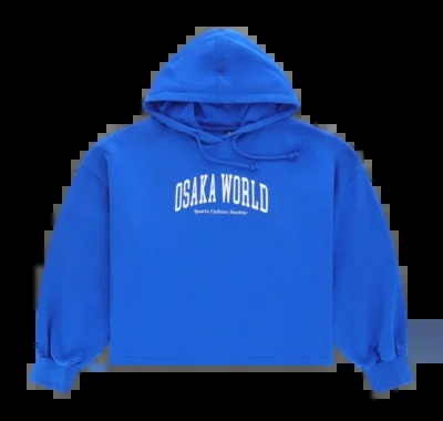 Hoodie Osaka Femme Cropped College Princess Blue