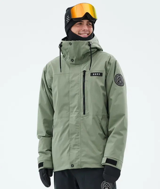 Jusqu’à Épuisement Des Stocks Dope Blizzard Full Zip Veste Snowboard Homme Moss Green