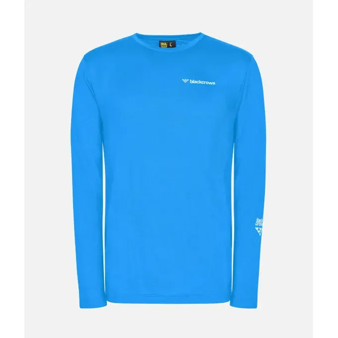 Jusqu’à Épuisement Des Stocks T-shirt Black Crows M MERINO BLEND LONG SLEEVE Petrol Blue