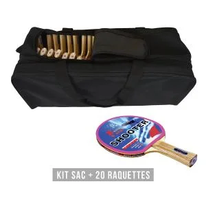 Kit raquette (sac + 20 raquettes) Shooter