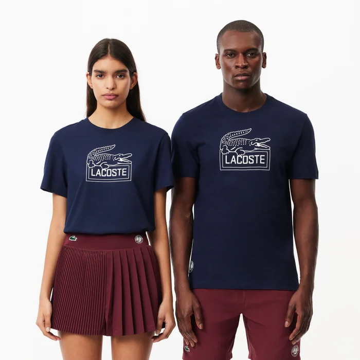 Lacoste Camiseta Ultra Dry Roland Garros Navy Unisex PE24