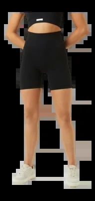 Legging Björn Borg Femme Studio Seamless Ribbed Shorts Black Beauty