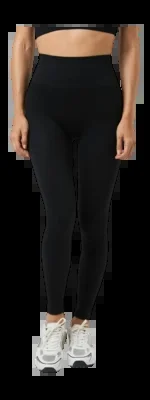 Legging Björn Borg Femme Studio Seamless Ribbed Tights Black Beauty
