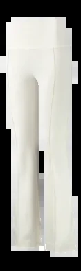 Legging Deblon Femme Celine Flared Topstitch Leggings Off White