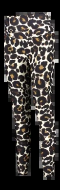 Legging Deblon Femme Classic Leggings High Waistband Leopard Off White