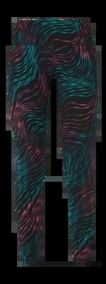 Legging Sweaty Betty Femme Power 7/8 Workout Black Gradient Wave