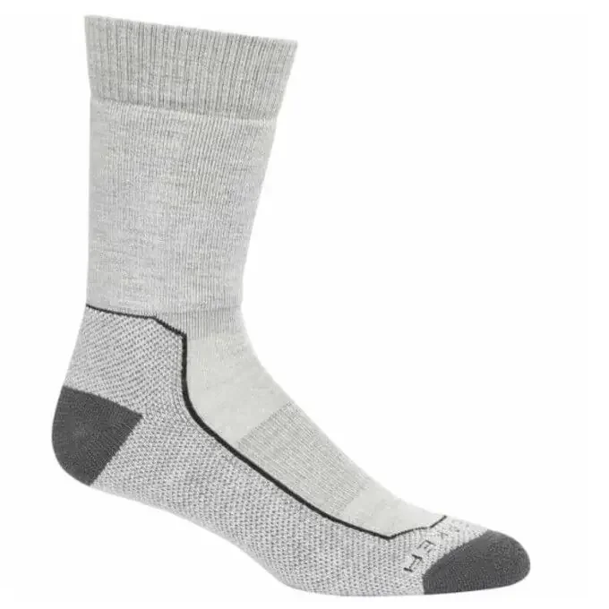 Livraison Gratuite Chaussettes de randonnée Icebreaker M HIKE MEDIUM CREW Blizzard hthr