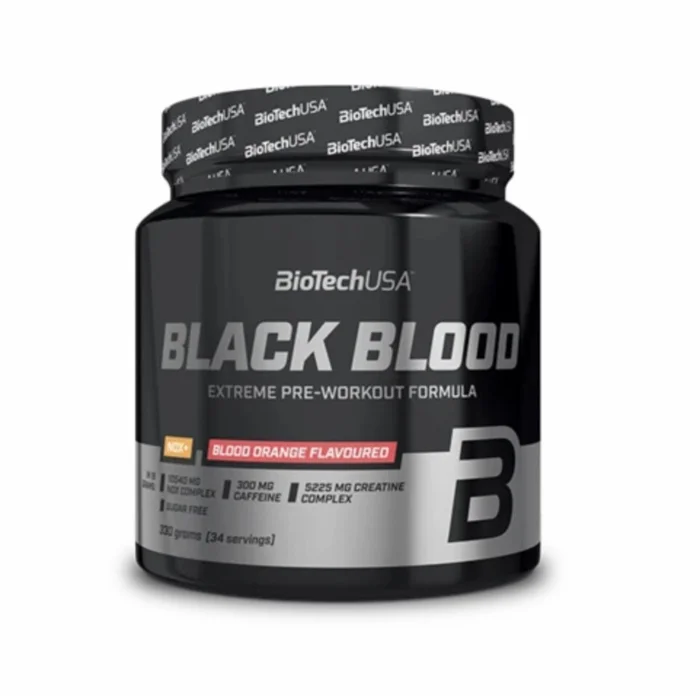 Lot de 10 pots de booster Biotech USA black blood nox + – Orange sanguine – 330g