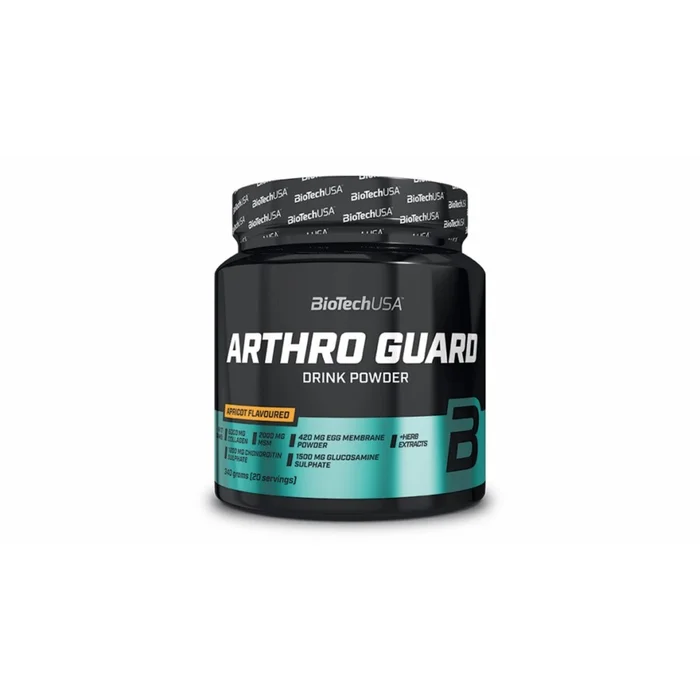 Lot de 10 pots de glucosamine Biotech USA arthro guard – Abricot – 340g