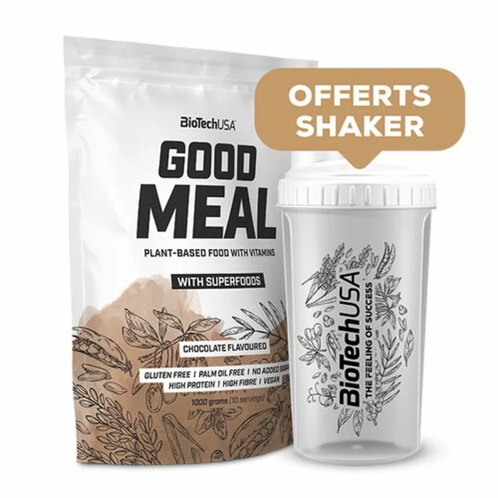 Lot de 10 sachets de collations Biotech USA Good Meal – Chocolate – 33g
