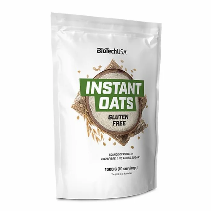 Lot de 10 sacs de collations d’avoine instantanée sansgluten Biotech USA – Chocolate – 1kg