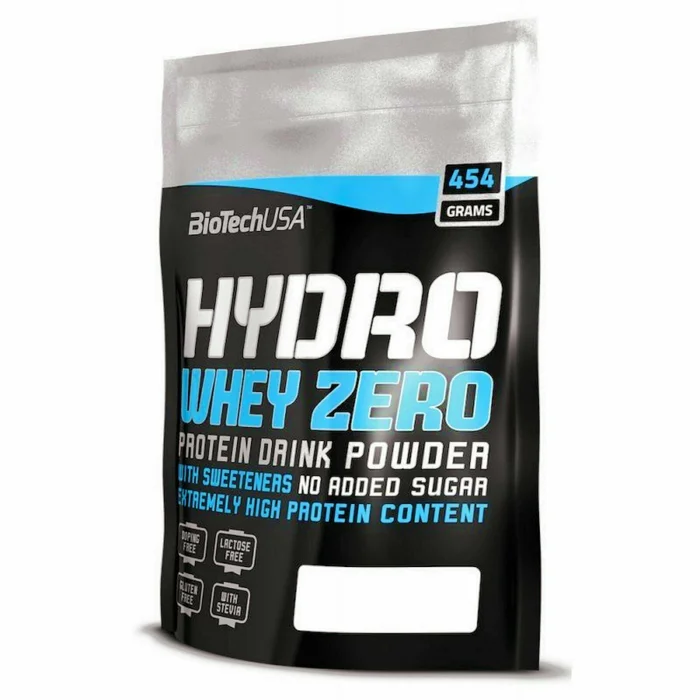 Lot de 10 sacs de protéines Biotech USA hydro whey zero – Cookies & cream – 454g