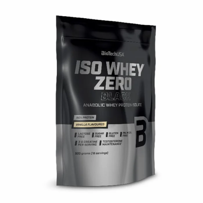 Lot de 10 sacs de protéines Biotech USA iso whey zero – Vanille – 500g