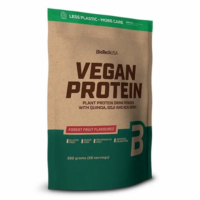 Lot de 10 sacs de protéines végétalienne Biotech USA – Fruits des bois – 500g
