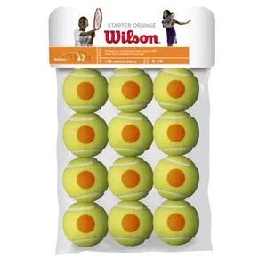 Lot de 12 balles de tennis Starter Orange