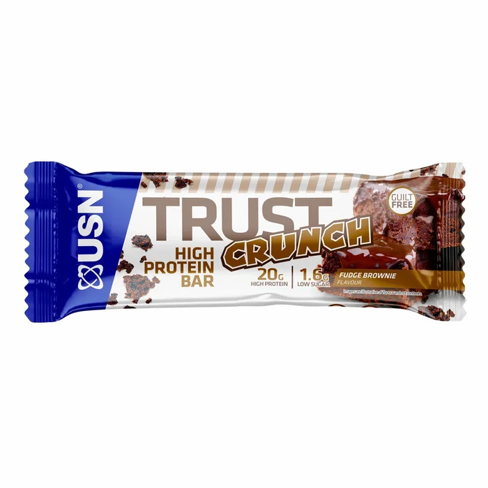 Lot de 12 barres de nutrition brownie USN Nutrition Trust Crunch [Taille 60 g]