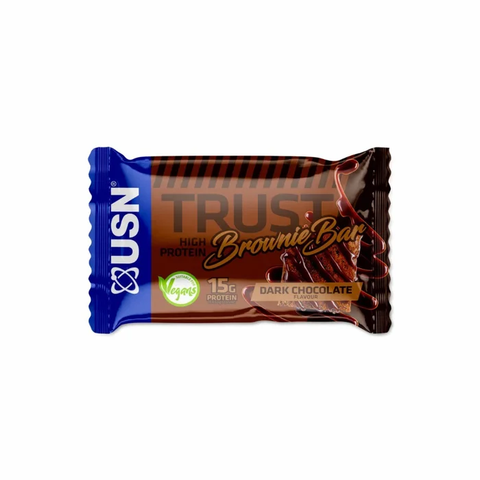 Lot de 12 barres de nutrition brownie USN Nutrition Trust Vegan Brownie [Taille 60 g]