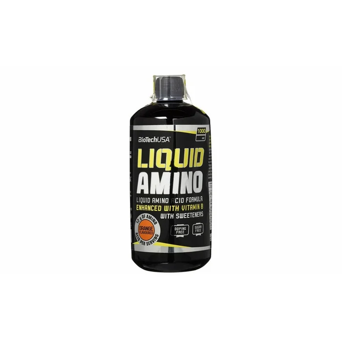 Lot de 12 bouteilles de liquide aminés Biotech USA – Orange – 1l