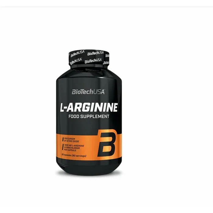 Lot de 12 pots de boosters Biotech USA l-arginine – 90 Gélul