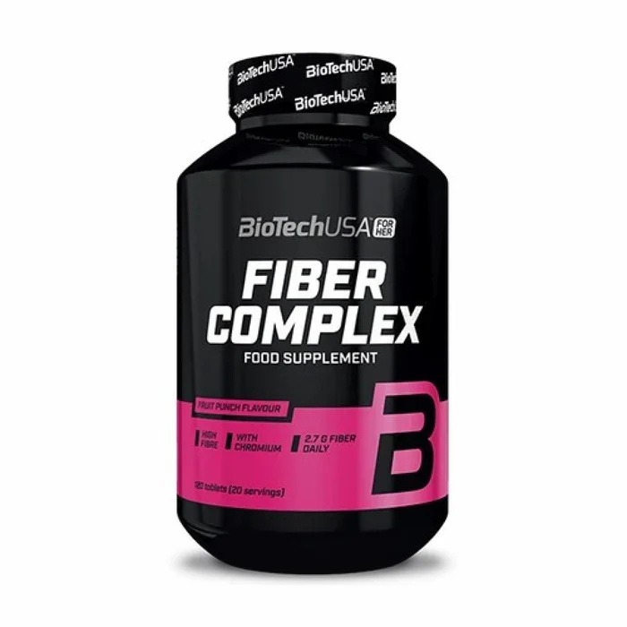 Lot de 12 pots de complexe de fibres Biotech USA – 120 comp