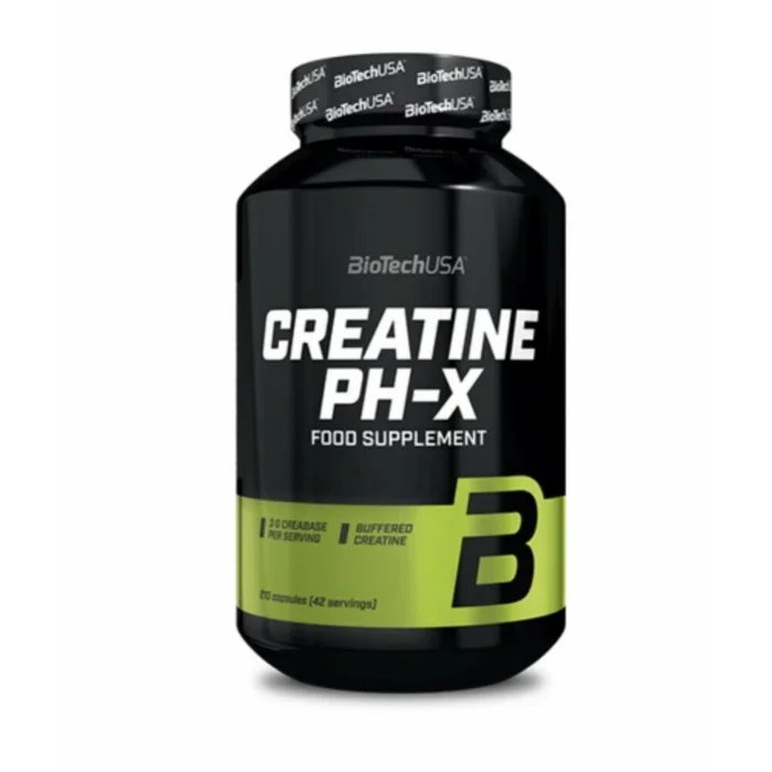 Lot de 12 pots de créatines Biotech USA phx – 210 Gélul