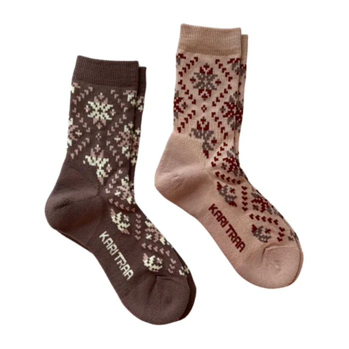Lot de 2 chaussettes en laine femme Kari Traa Tirill