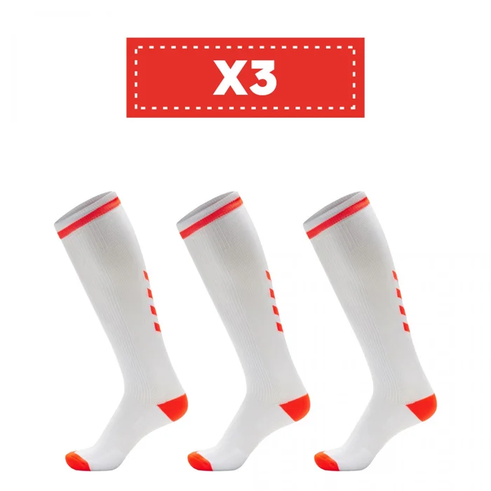 Lot de 3 paires de chaussettes claires Hummel Elite Indoor high