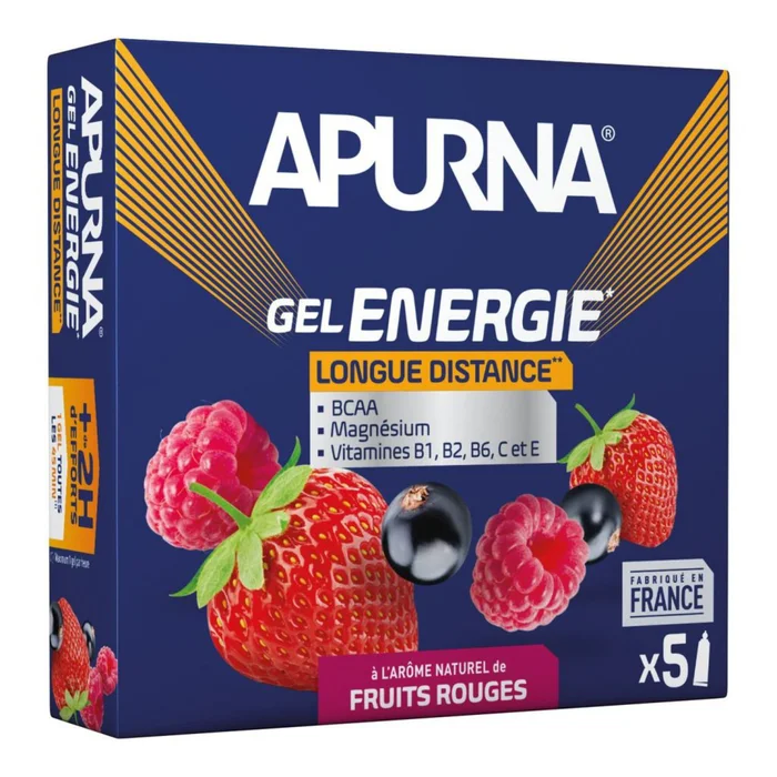 Lot de 5 gels aux fruits rouges Apurna [Taille 125G]