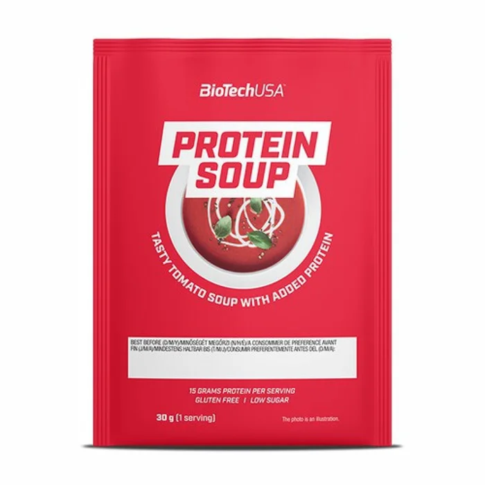 Lot de 50 sachets de collations soupe Biotech USA – Tomate Tomate – 30g