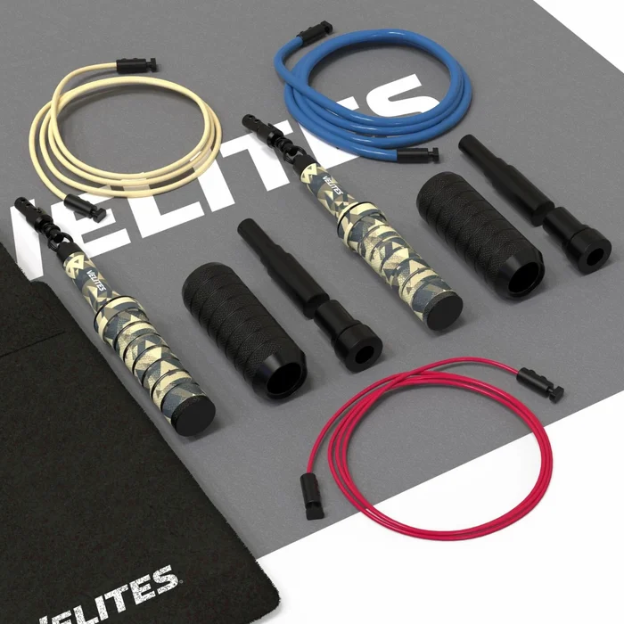 Lot de corde à sauter lestée avec câbles et tapis Velites Earth 2.0