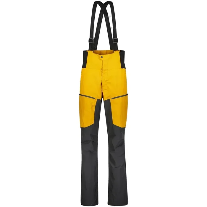 Lundhags Abisku Hybrid Bib Pant, pantalon de randonnée, homme, jaune/gris Prix Choc