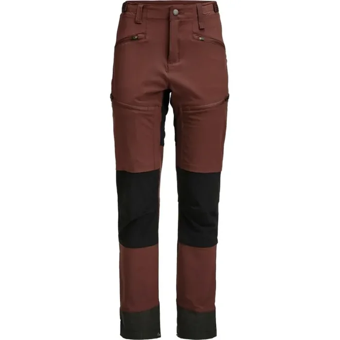 Lundhags Padje Stretch Pant, pantalon de randonnée, femme, rouge/noir Authentique