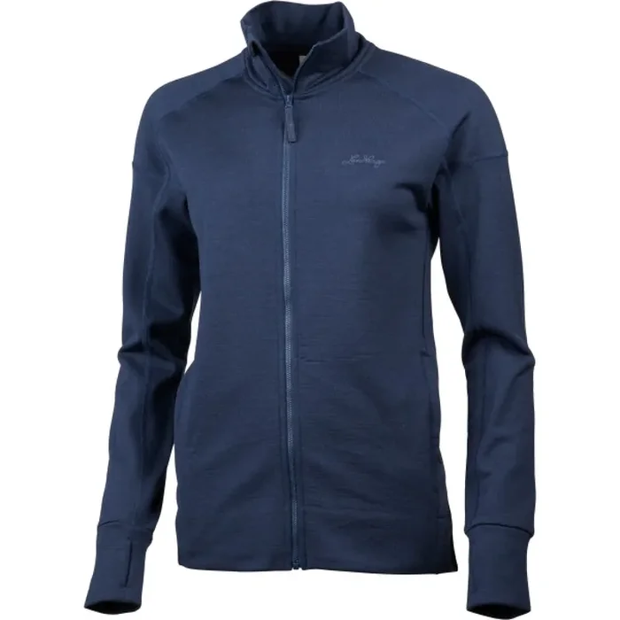 Lundhags Ullto Merino Ws Full Zip, couche intermédiaire, femme, bleu Seulement Aujourd’hui