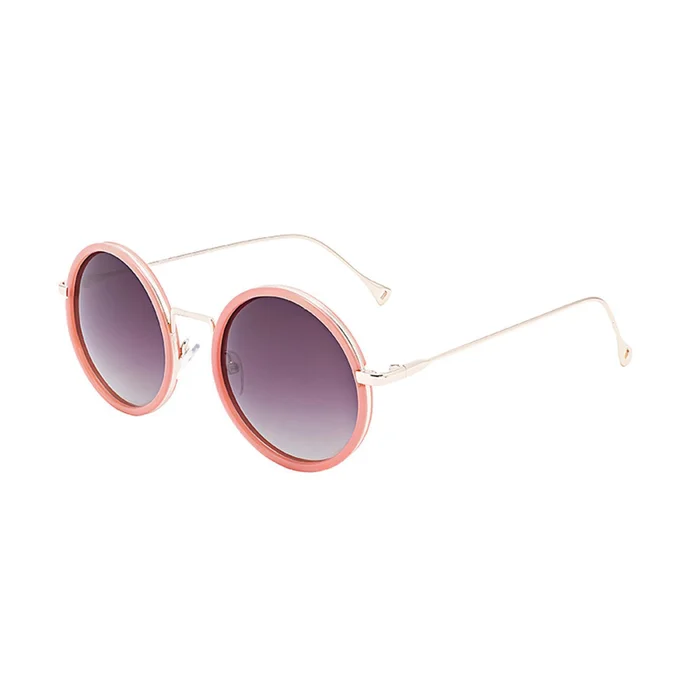 Lunettes de soleil métal cerclée ronde femme Demetz Henko [Taille 49/21 mm]
