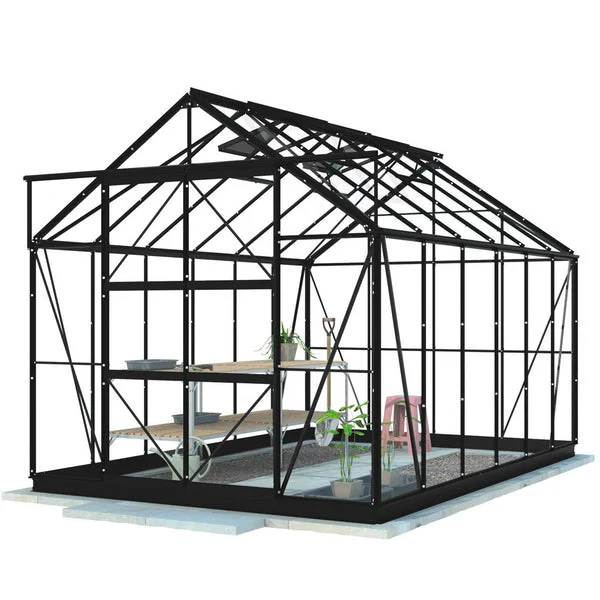 Lykke Invernadero Híbrido 9,7m2, negro