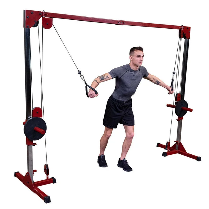 Machine de croisement de câbles Best Fitness [Taille 94×279,4×210,8 cm]