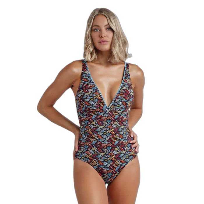 Maillot de bain 1 piu00e8ce femme Admas Ethnic Feathers [Taille 38]