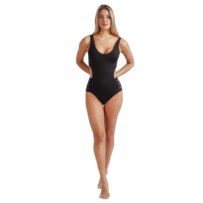 Maillot de bain 1 piu00e8ce femme Admas Side Stripes [Taille 38]