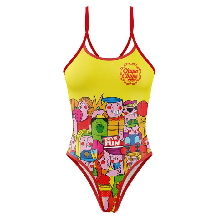 Maillot de bain 1 piu00e8ce femme Otso Chupa Chups Forever Fun [Taille L]