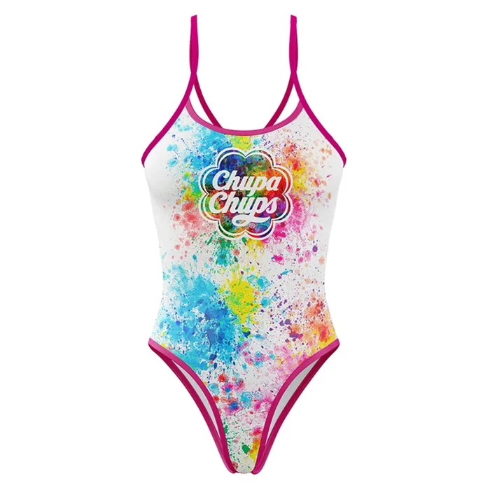 Maillot de bain 1 piu00e8ce femme Otso Chupa Chups Paint [Taille L]