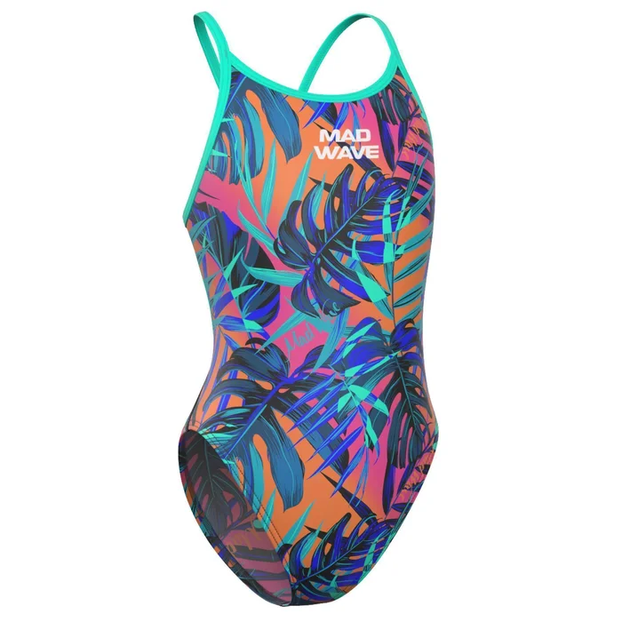 Maillot de bain 1 piu00e8ce fille Mad Wave Flare PBT E7 [Taille M]